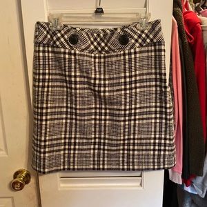 Plaid Mini Pencil Skirt
